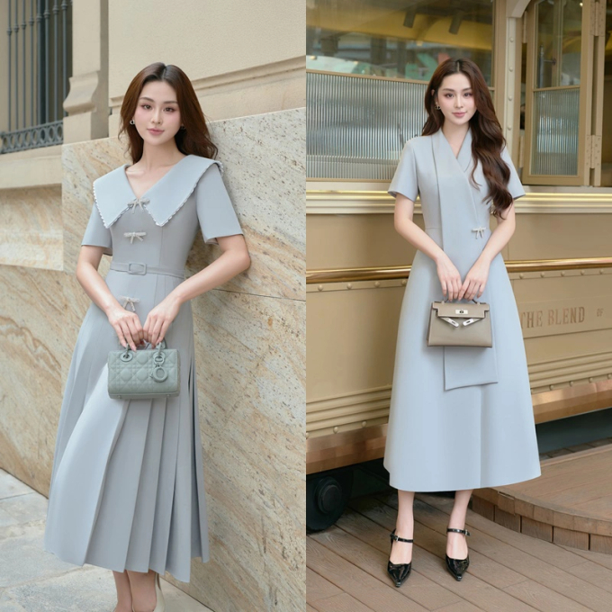 Những thiết kế váy áo thanh lịch, yêu kiều tôn dáng nàng công sở - Ảnh 3. Những thiết kế váy áo thanh lịch, yêu kiều tôn dáng nàng công sở - Ảnh 3.